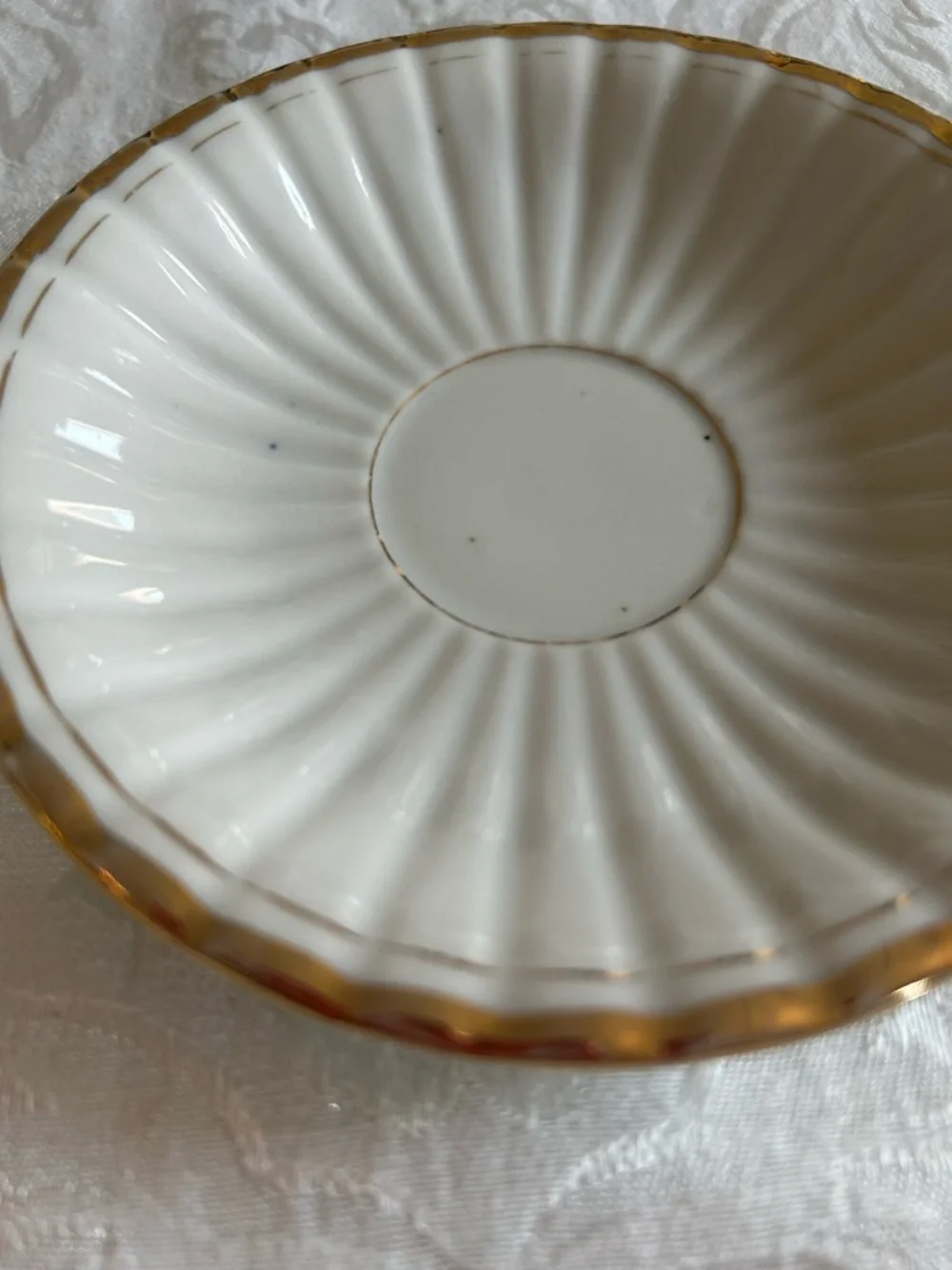Antique German Lusterware Tea Cup & Saucer